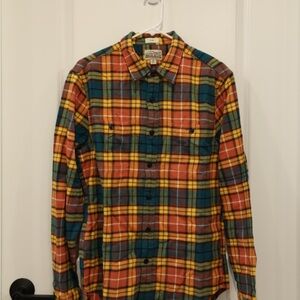J. Crew Mid weight Colorful Plaid Men's Shirt